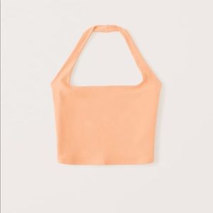 Abercrombie cropped seamless halter top